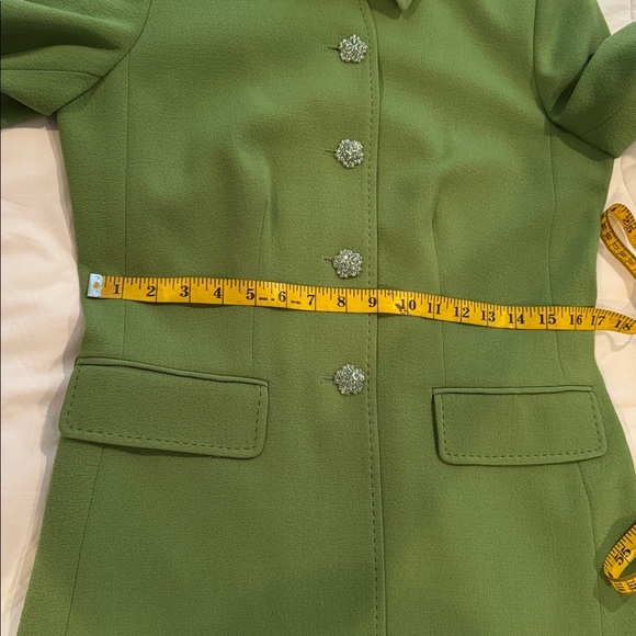 Margaret Frances 🔥sale🔥green coat with beautiful rhinestone buttons - Picture 8 of 10